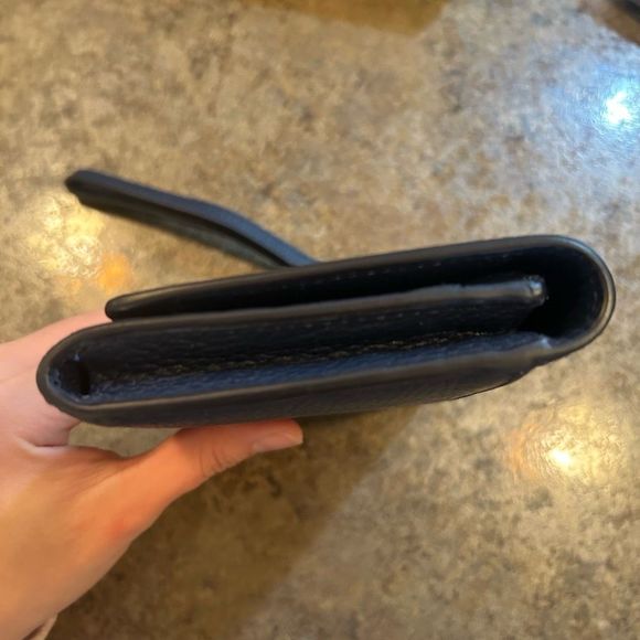 NWT Tory Burch Long Snap Wallet Royal Navy - Picture 8 of 11